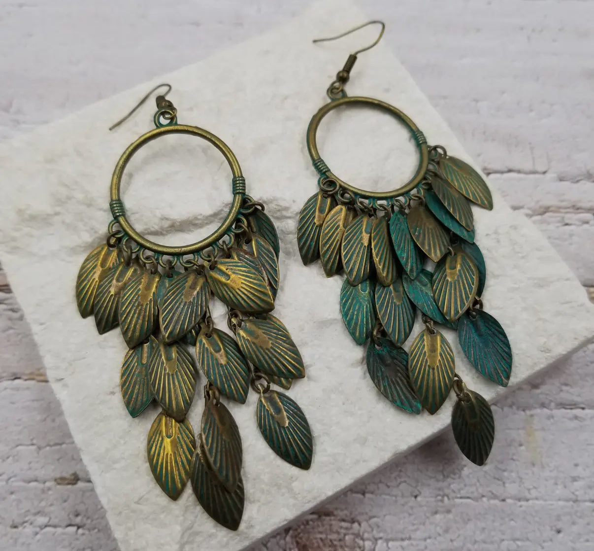 Bronze Leaf Earring