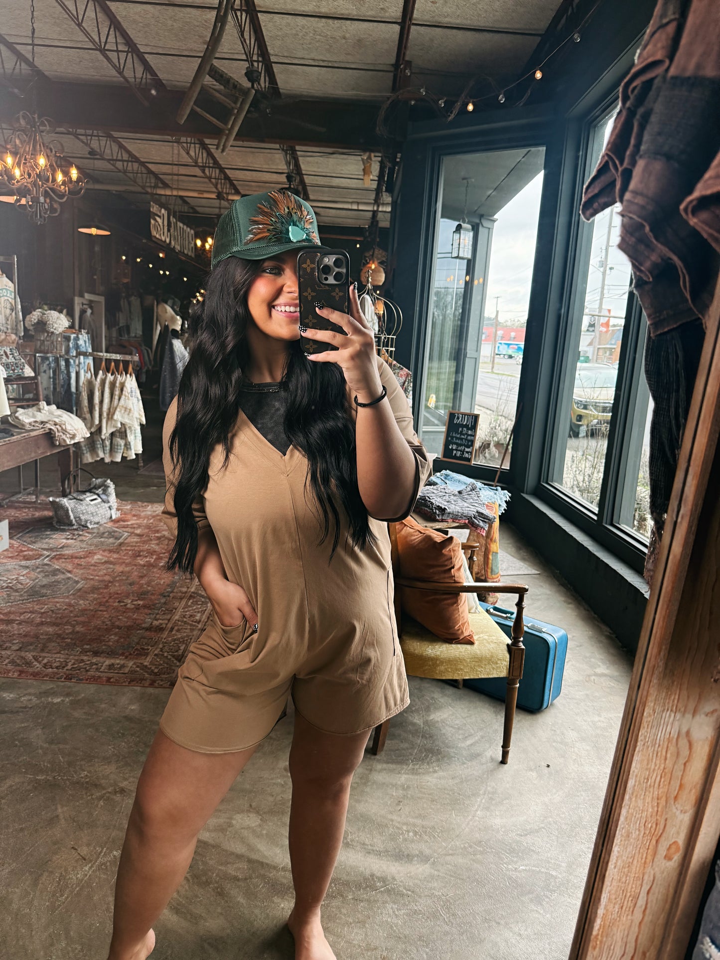 Everyday Romper - Tan