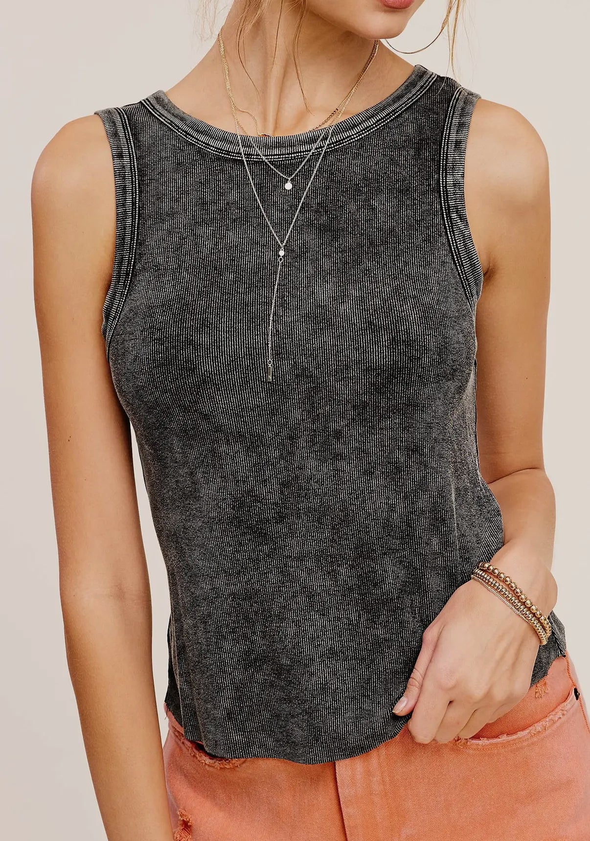 Chasing You Tank - Charcoal