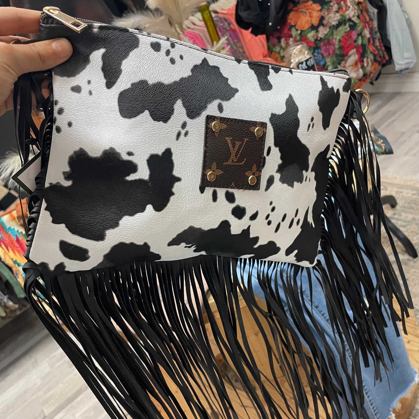 Cow Crossbody