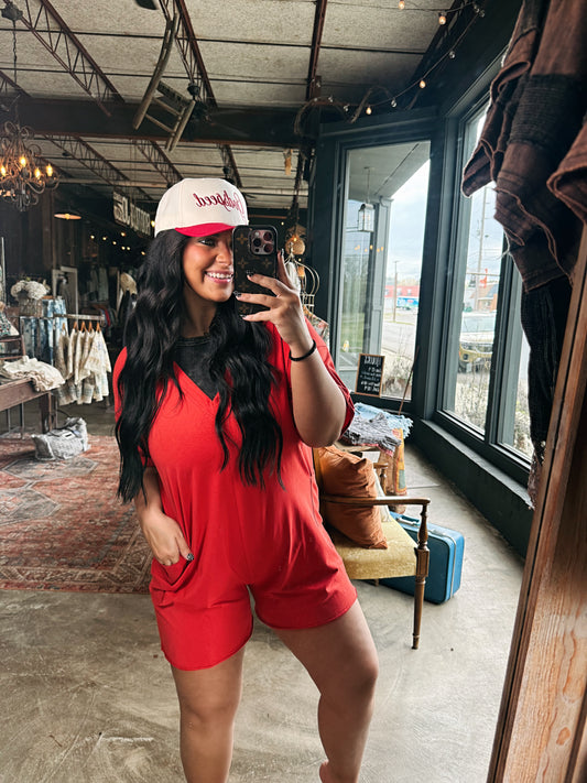 Everyday Romper - Red