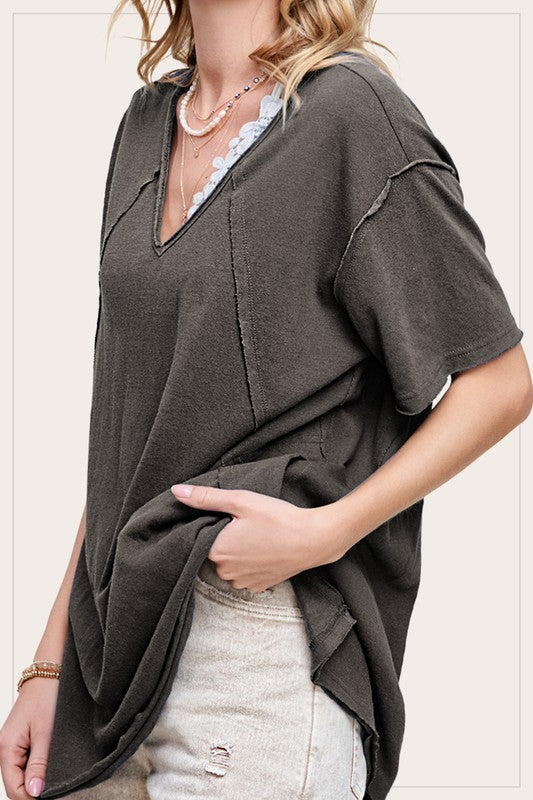 Nothing To Lose Top - Carbon