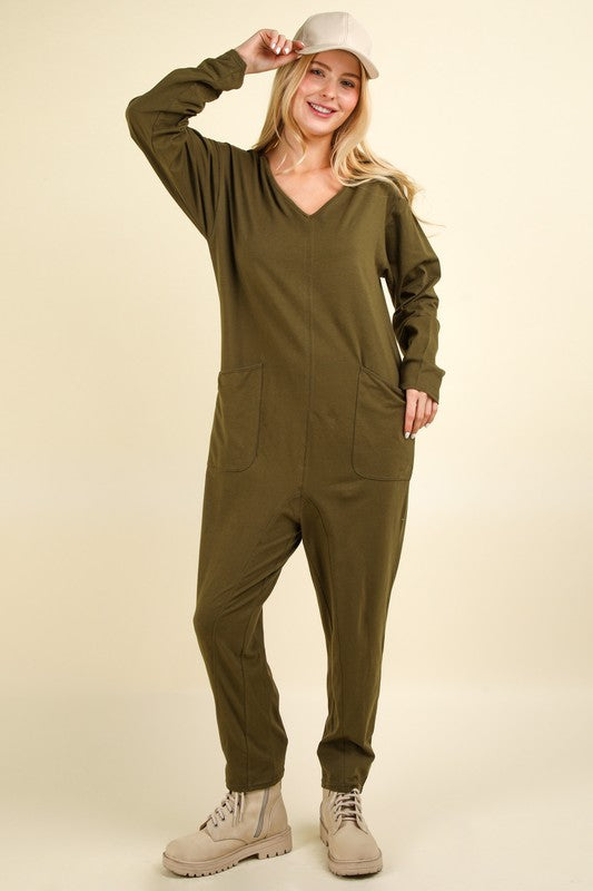 Chasing Dreams Jumpsuit - Olive