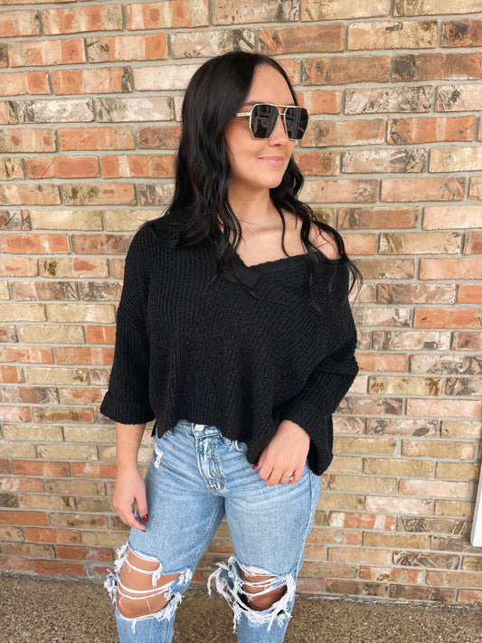 Cozy Comfy Top - Black