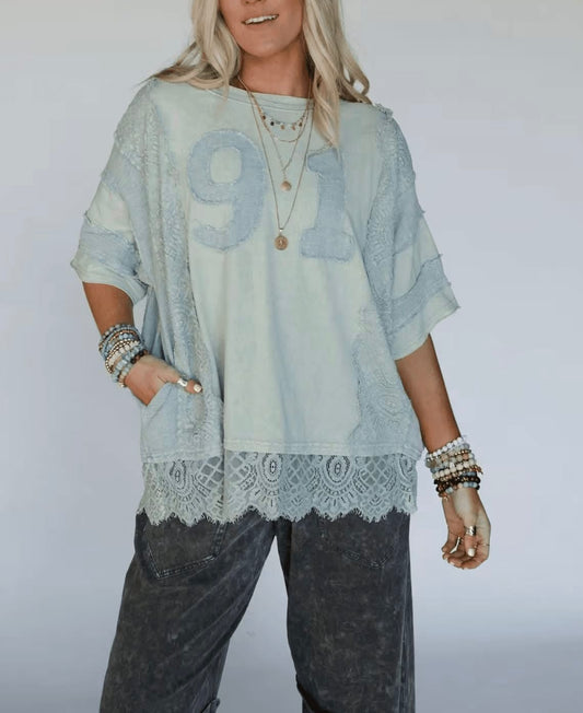 Jersey Top - Blue