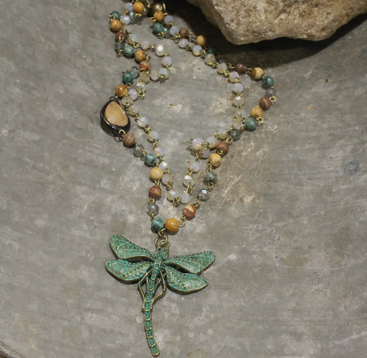 Fly Away Dragonfly Layered Necklace