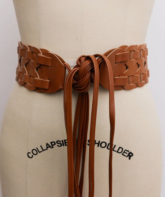 Leather Camel Belt