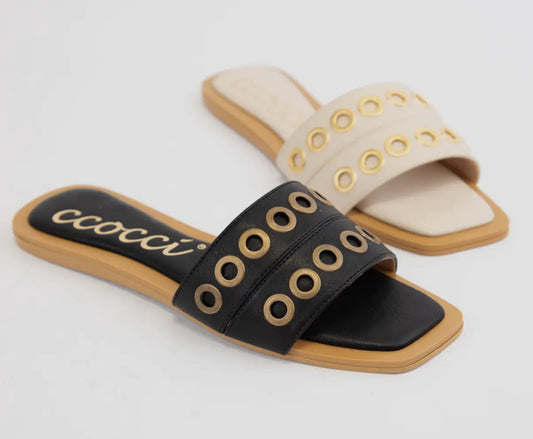 Iris Detailed Sandal - BLACK