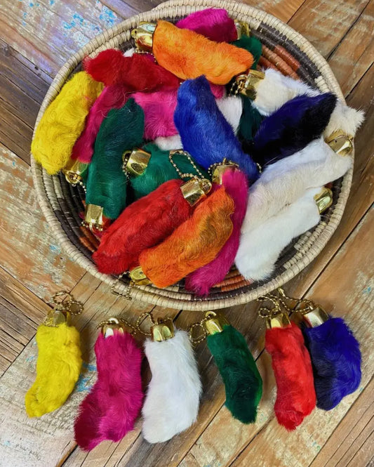Lucky Rabbit Foot Keychain
