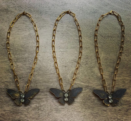 Flutter Necklace - Black