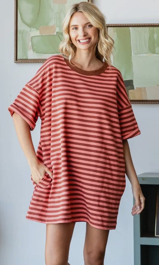 Lady of Love Dress - Coral